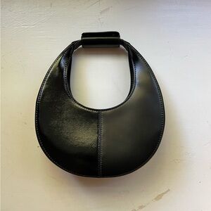 Black Staud Mini Split Moon Bag